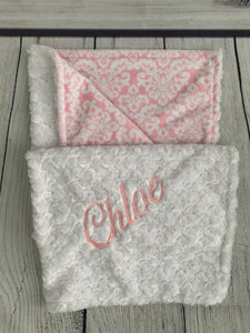 Pink Damask No Ruffle Gift Set