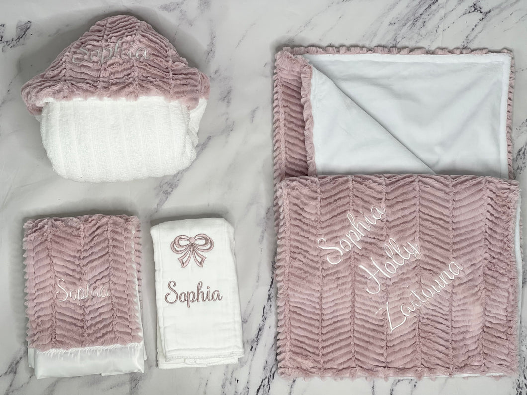 Pink Ziggy with Flat White No Ruffle Gift Set