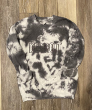 Load image into Gallery viewer, Hand Dyed Charcoal Embroidered Detroit Sweatshirt
