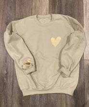 Load image into Gallery viewer, Heart and Initial Sweatshirt