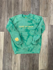 Saint Patrick Green Bleach Dyed Sweatshirt