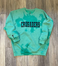 Load image into Gallery viewer, Crusaders Bleach Dyed Green Sweatshirt