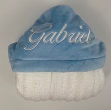 Load image into Gallery viewer, Flat Baby Blue Bath Hoodie/Hooded Towel