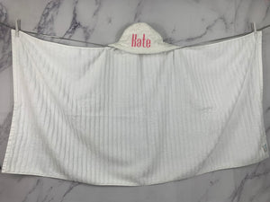 Ivory Bubble Hooded Bath Hoodie/Hooded Towel