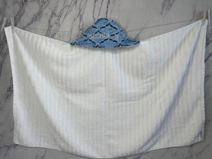 Baby Blue/Navy Lattice No Ruffle Gift Set