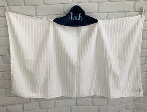 Flat Navy Bath Hoodie/Hooded Towel