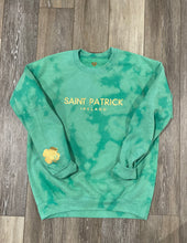 Load image into Gallery viewer, Saint Patrick Green Bleach Dyed Sweatshirt