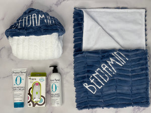 Denim Oxford No Ruffle Gift Set