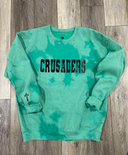 Load image into Gallery viewer, Crusaders Bleach Dyed Green Sweatshirt